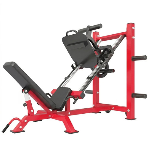 Leg press machine with - press, wheels